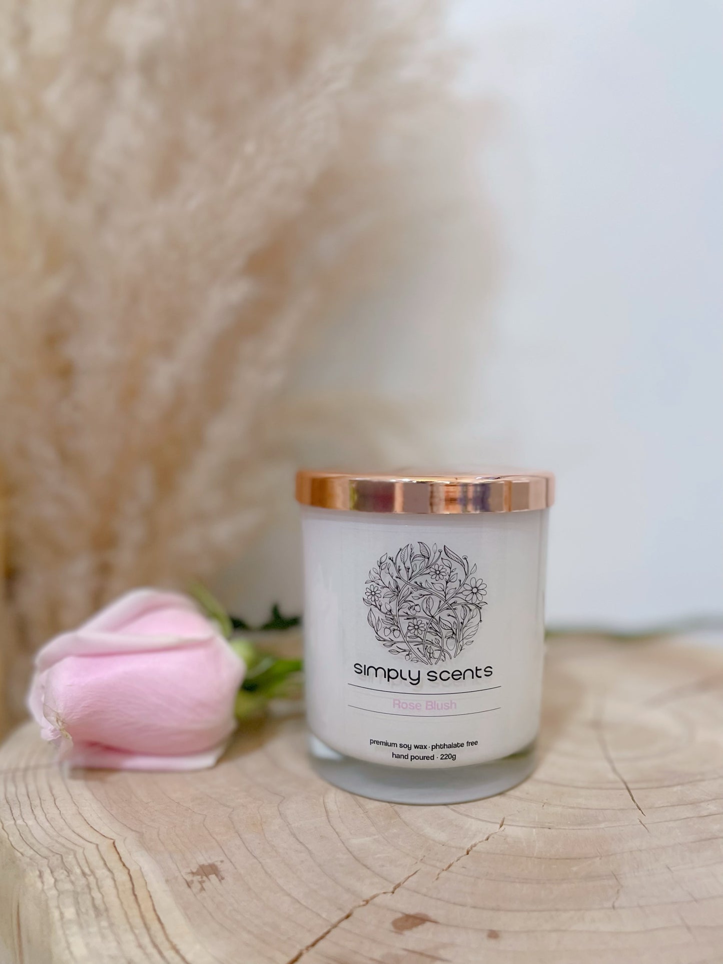 Rose Blush CocoSoy Wax Candle